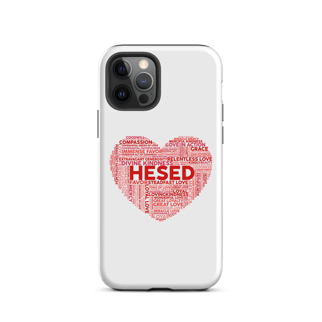 Christian Phone Case Hesed Heart White for iPhone® iPhone® Phone Cases Glossy iPhone 12 Pro 