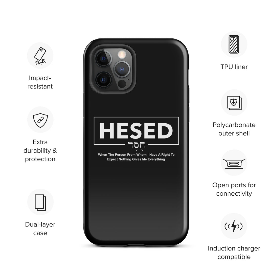 Christian Phone Case Hesed Everything Black for iPhone® iPhone® Phone Cases   