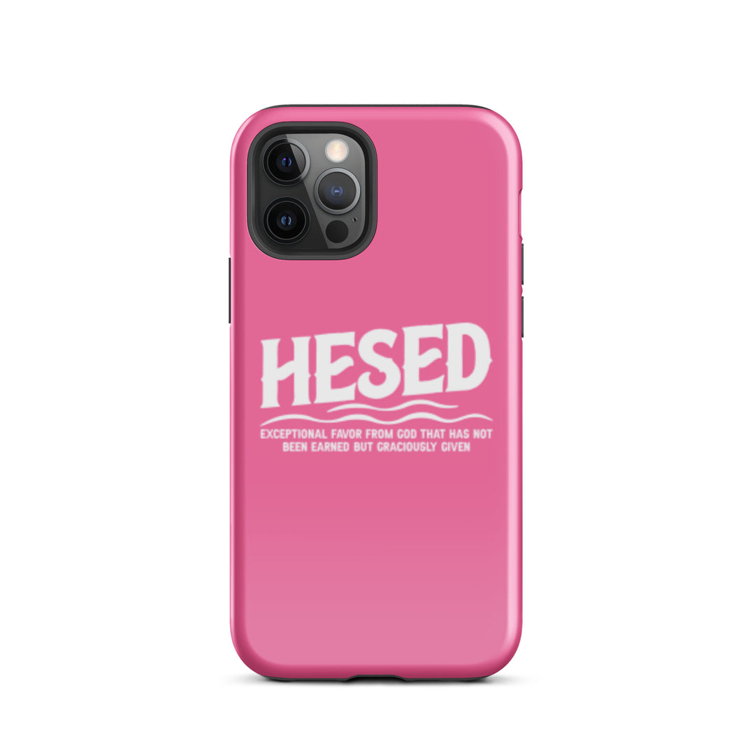 Christian Phone Case Hesed Exceptional Favor Pink for iPhone® iPhone® Phone Cases Glossy iPhone 12 Pro 