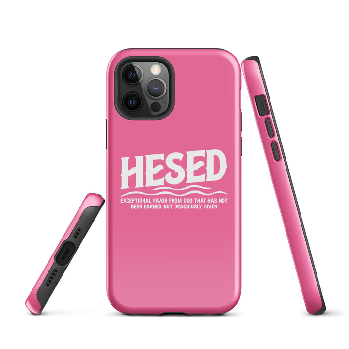 Christian Phone Case Hesed Exceptional Favor Pink for iPhone® iPhone® Phone Cases   