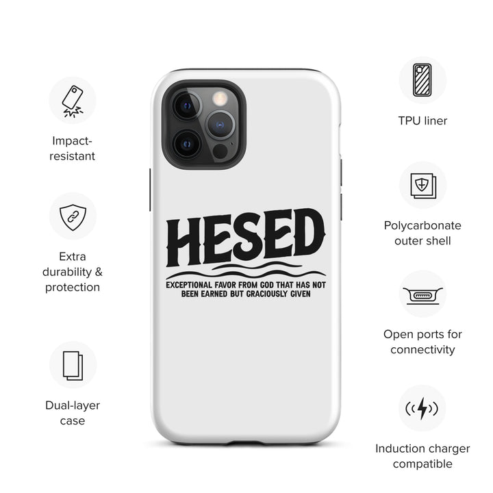 Christian Phone Case Hesed Exceptional Favor White for iPhone® iPhone® Phone Cases   