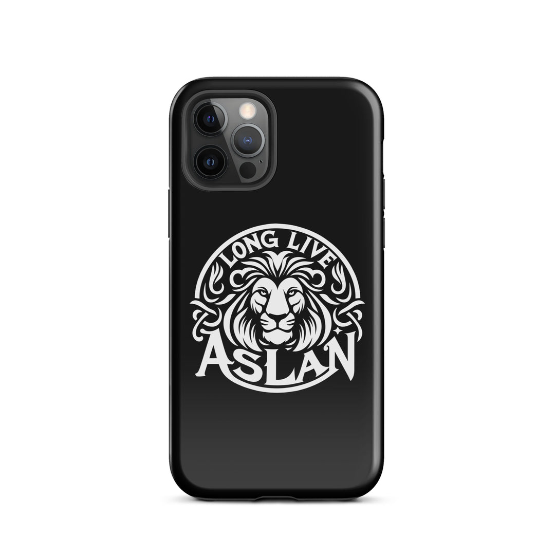 Christian Phone Case Long Live Aslan Black for iPhone® iPhone® Phone Cases Glossy iPhone 12 Pro 