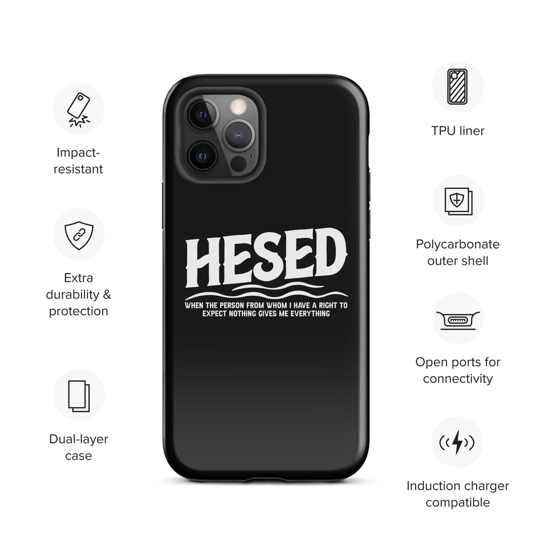 Christian Phone Case Hesed Everything Black for iPhone® iPhone® Phone Cases   