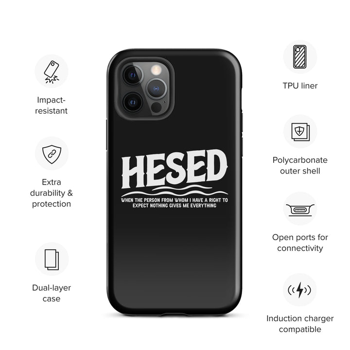 Christian Phone Case Hesed Everything Black for iPhone® iPhone® Phone Cases   