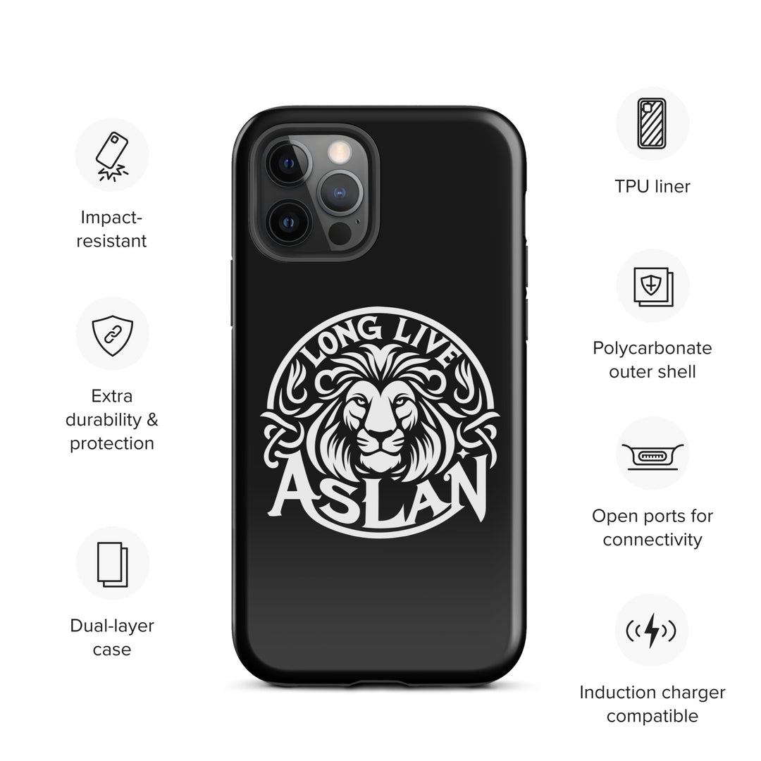 Christian Phone Case Long Live Aslan Black for iPhone® iPhone® Phone Cases   