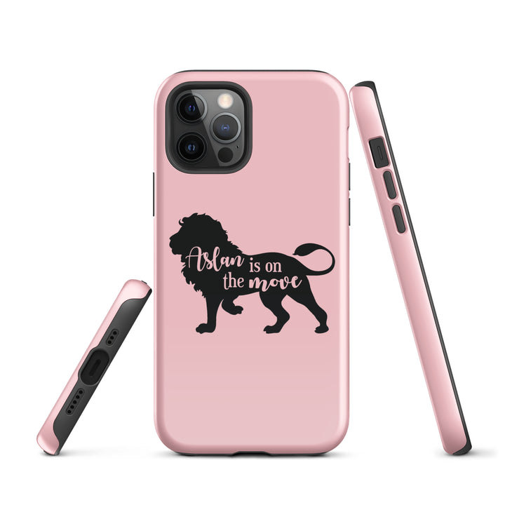 Christian Phone Case Aslan Is On Move Pink for iPhone® iPhone® Phone Cases   