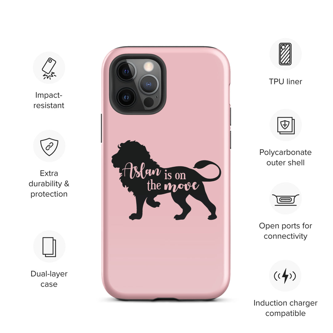 Christian Phone Case Aslan Is On Move Pink for iPhone® iPhone® Phone Cases   