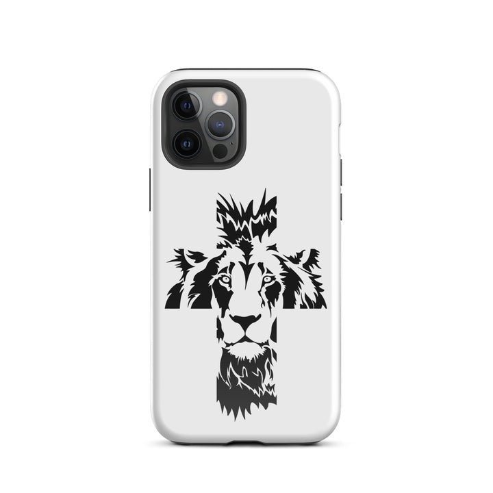 Christian Phone Case Aslan Cross White for iPhone® iPhone® Phone Cases Glossy iPhone 12 Pro 