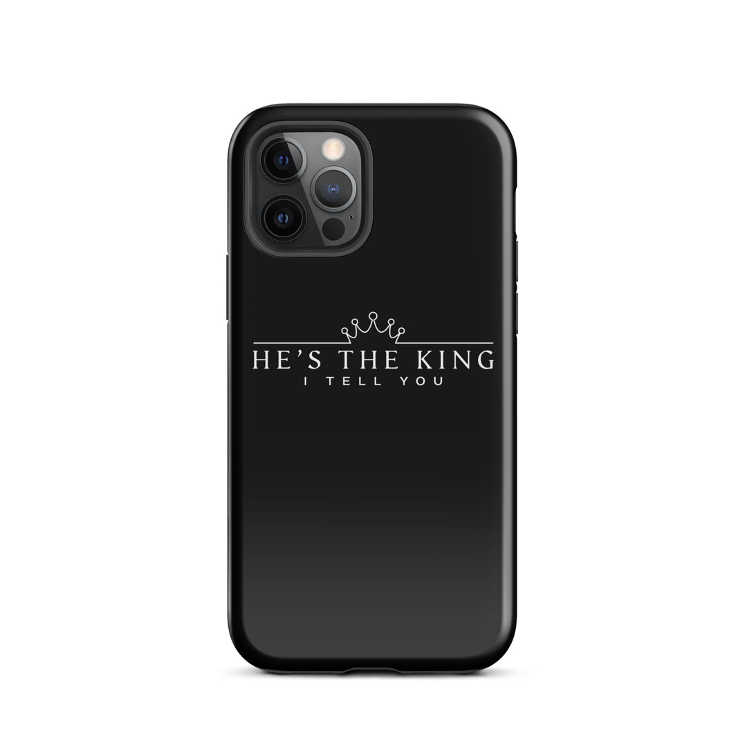 Christian Phone Case He's The King Black for iPhone® iPhone® Phone Cases Glossy iPhone 12 Pro 