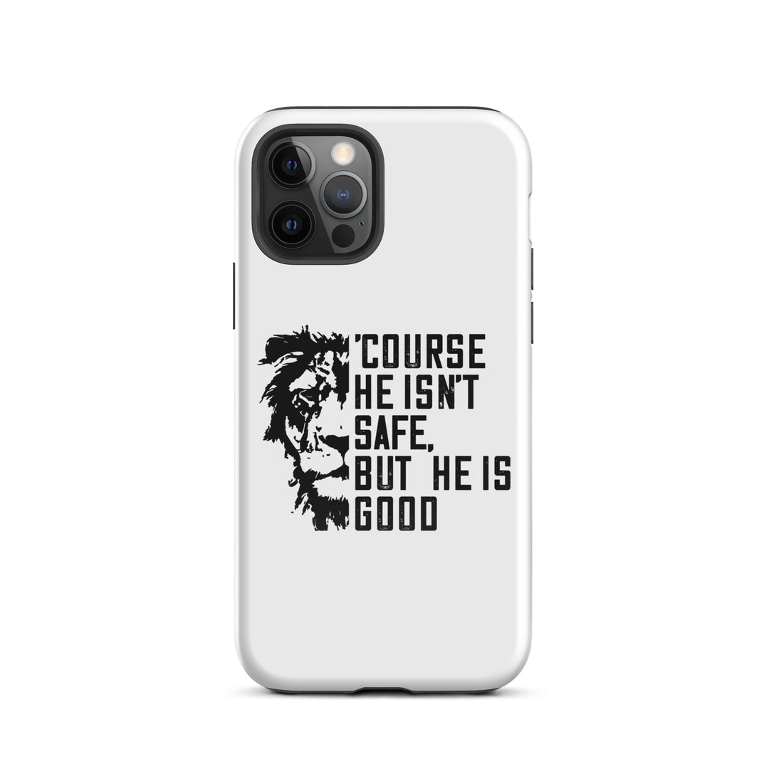 Christian Phone Case 'Course He Isn't Safe White for iPhone® iPhone® Phone Cases Glossy iPhone 12 Pro 