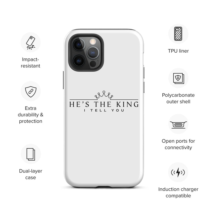 Christian Phone Case He's The King White for iPhone® iPhone® Phone Cases   