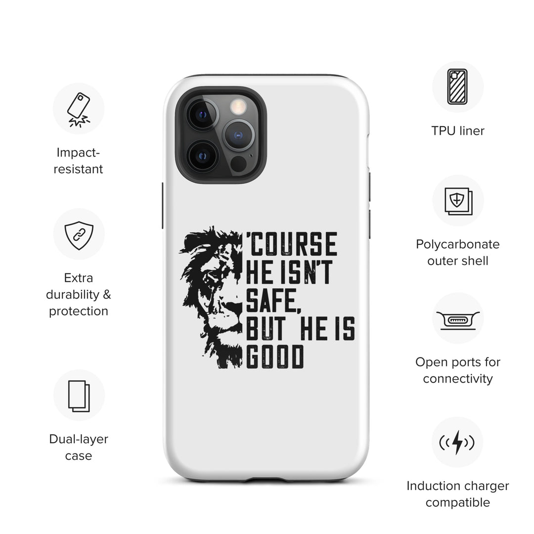 Christian Phone Case 'Course He Isn't Safe White for iPhone® iPhone® Phone Cases   