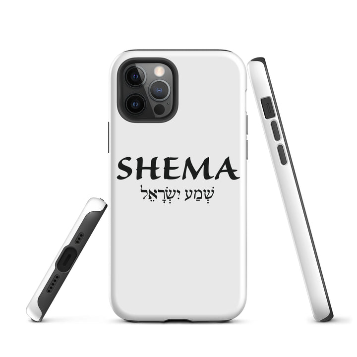 Christian Phone Case Shema Hebrew White for iPhone® iPhone® Phone Cases   