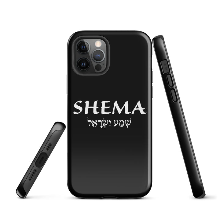 Christian Phone Case Shema Hebrew Black for iPhone® iPhone® Phone Cases   