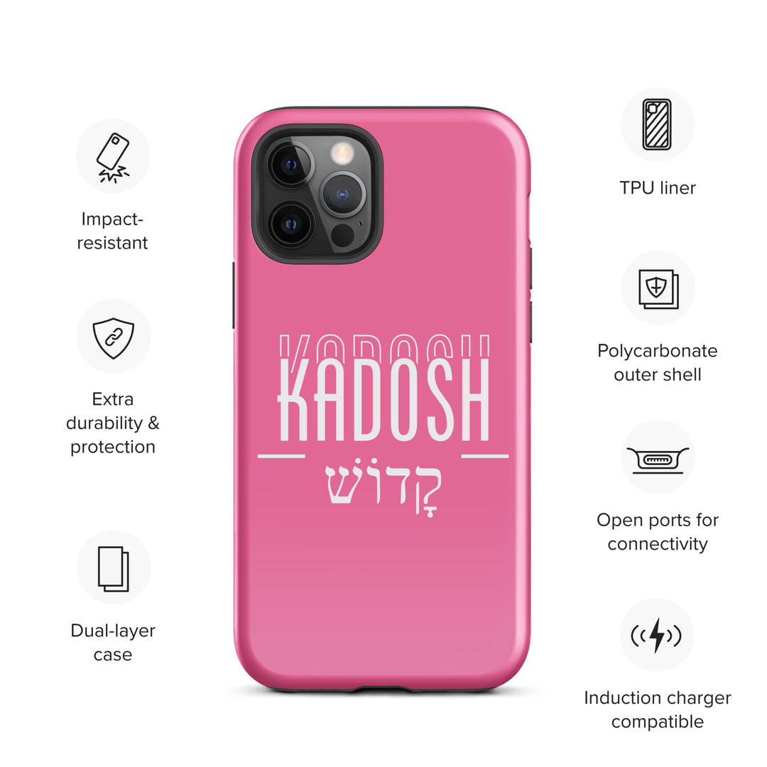 Christian Phone Case Kadosh Hebrew Pink for iPhone® iPhone® Phone Cases   