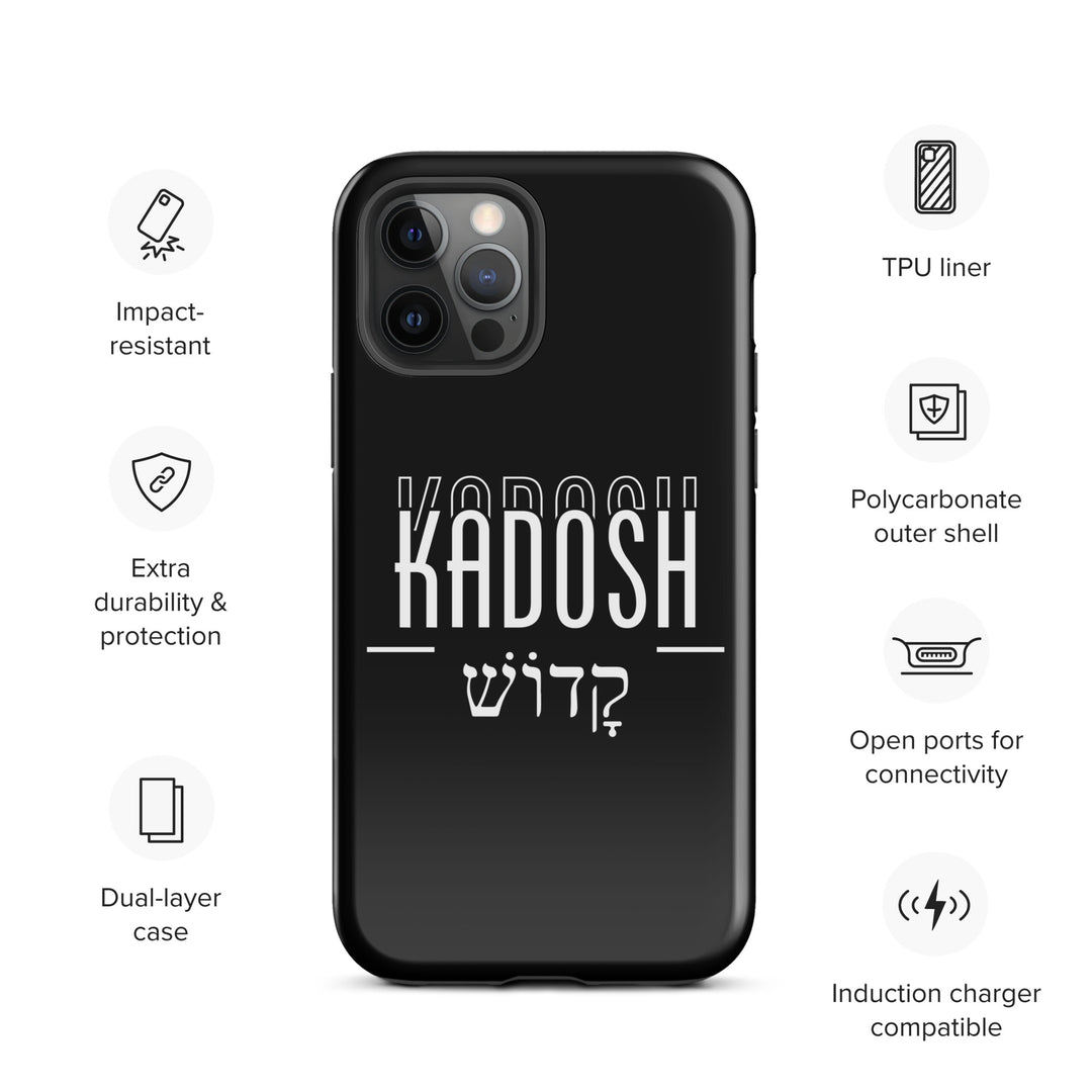 Christian Phone Case Kadosh Hebrew Black for iPhone® iPhone® Phone Cases   