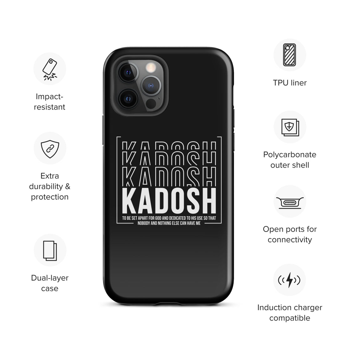 Christian Phone Case Kadosh Dedicated To His Use Black for iPhone® iPhone® Phone Cases   