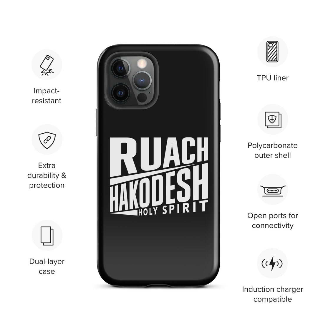 Christian Phone Case Ruach Hakodesh Holy Spirit Black for iPhone® iPhone® Phone Cases   