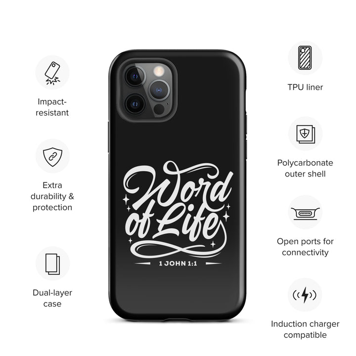 Christian Phone Case Word of Life Black for iPhone® iPhone® Phone Cases   