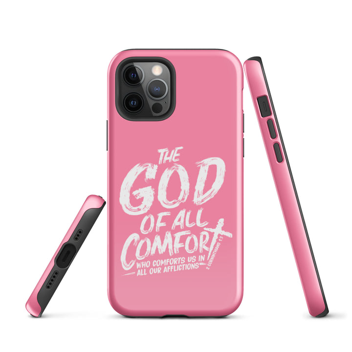 Christian Phone Case God of All Comfort Pink for iPhone® iPhone® Phone Cases   