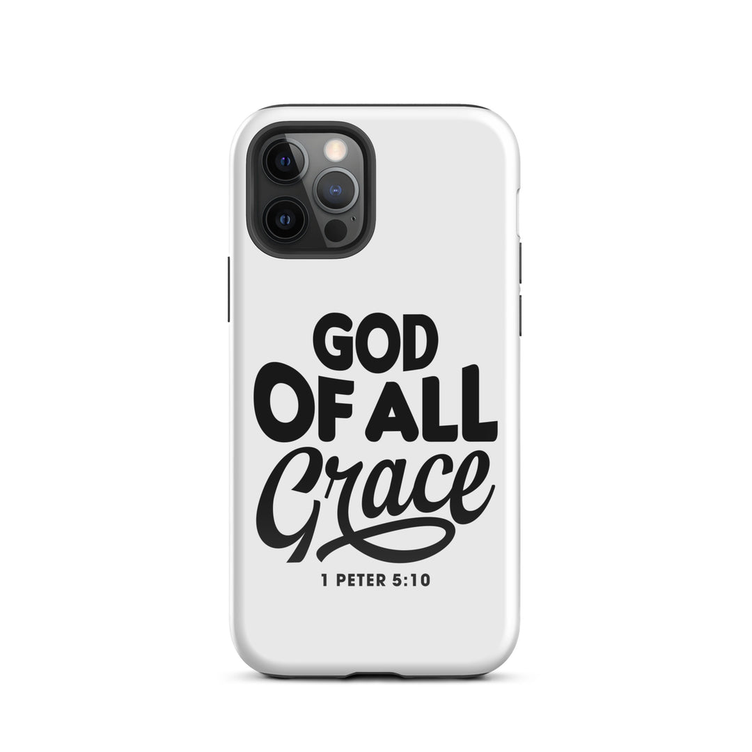 Christian Phone Case God of All Grace White for iPhone® iPhone® Phone Cases Glossy iPhone 12 Pro 