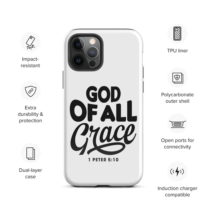 Christian Phone Case God of All Grace White for iPhone® iPhone® Phone Cases   