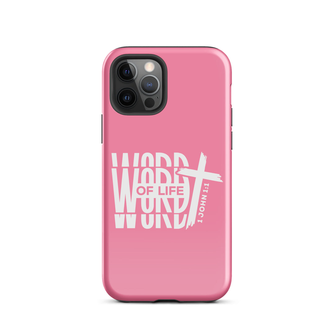 Christian Phone Case Word of Life Cross Pink for iPhone® iPhone® Phone Cases Glossy iPhone 12 Pro 