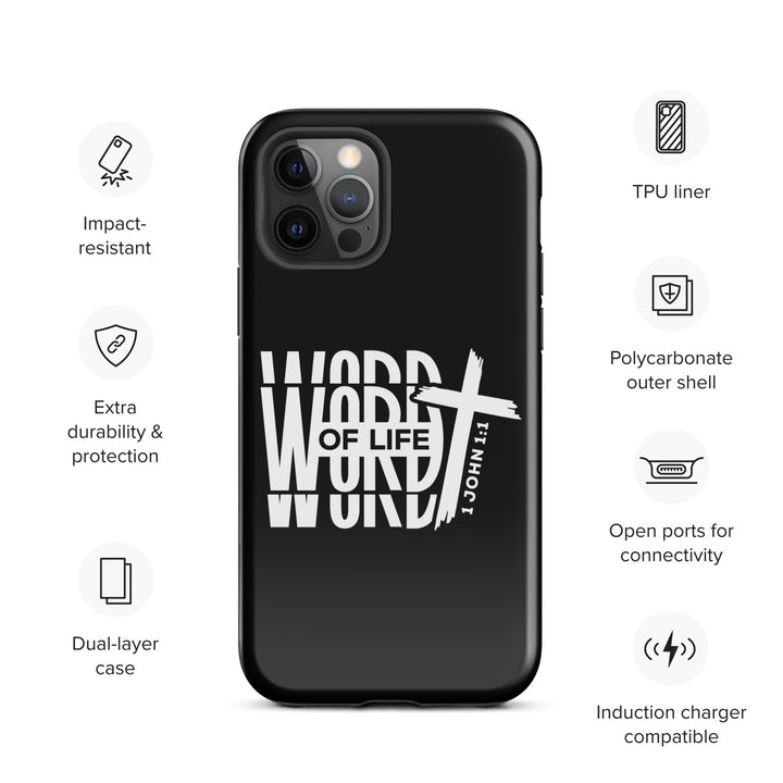 Christian Phone Case Word of Life Black for iPhone® iPhone® Phone Cases   