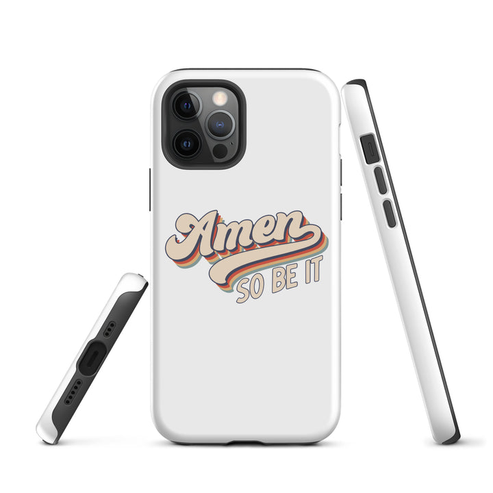 Christian Phone Case Amen So Be It White for iPhone® iPhone® Phone Cases   