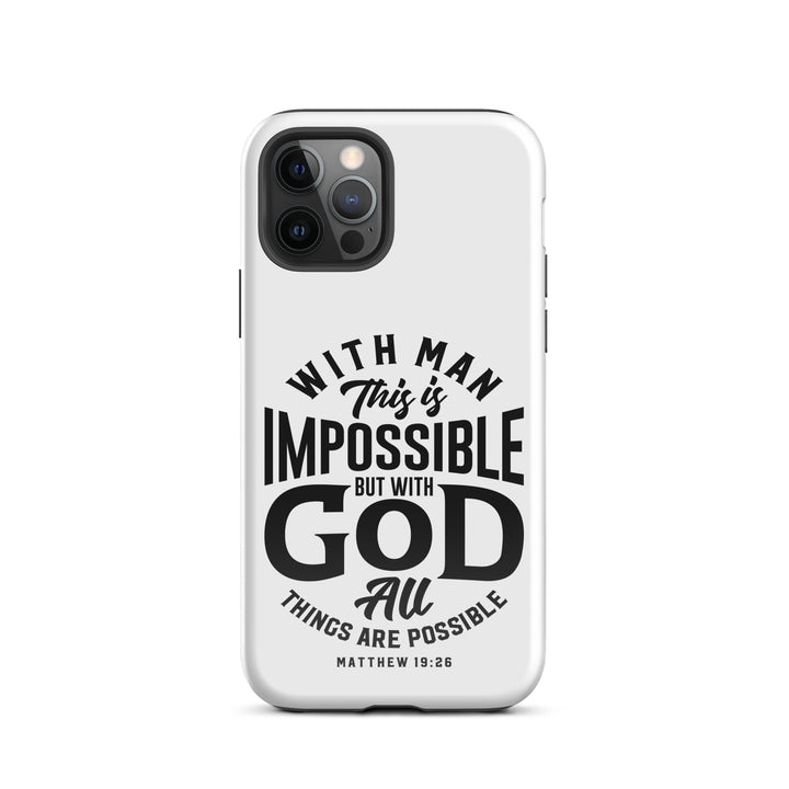 Christian Phone Case All Things Possible White for iPhone® iPhone® Phone Cases Glossy iPhone 12 Pro 