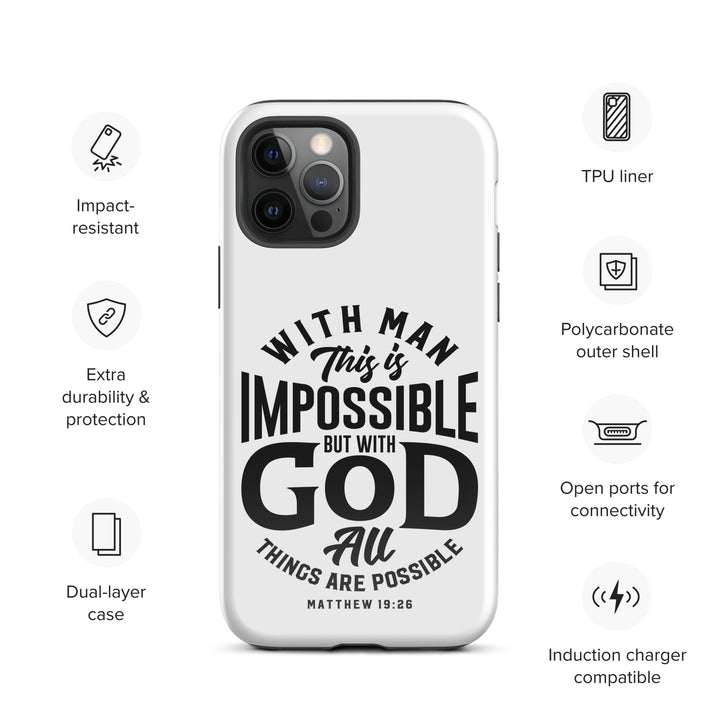 Christian Phone Case All Things Possible White for iPhone® iPhone® Phone Cases   