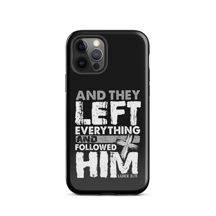 Christian Phone Case Left Everything Cross Black for iPhone® iPhone® Phone Cases Glossy iPhone 12 Pro 