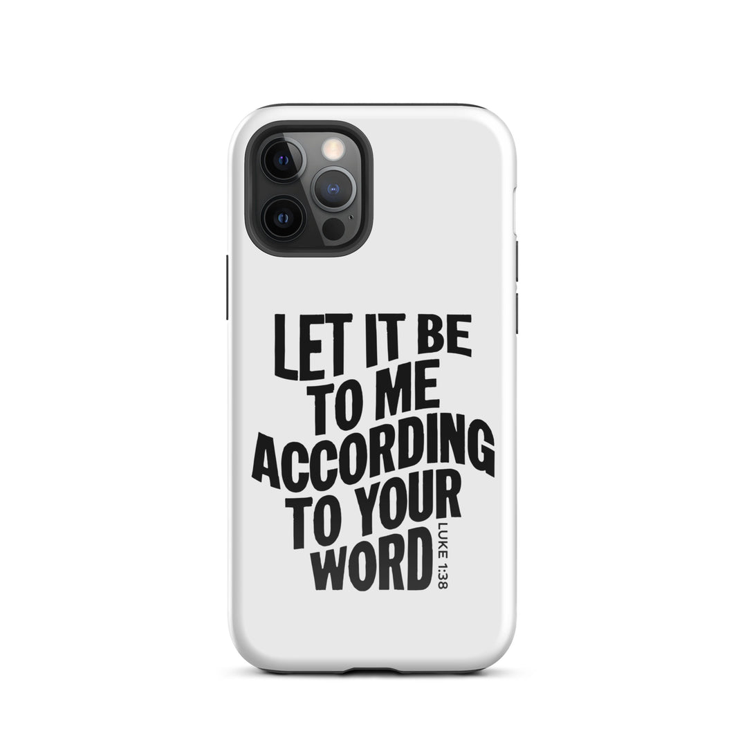 Christian Phone Case According To Your Word White for iPhone® iPhone® Phone Cases Glossy iPhone 12 Pro 