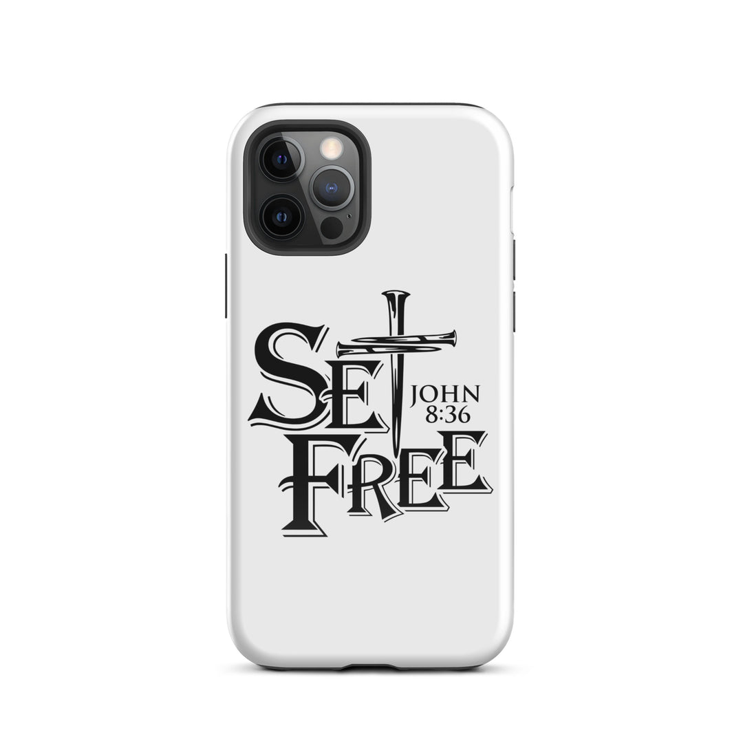 Christian Phone Case Set Free White for iPhone® iPhone® Phone Cases Glossy iPhone 12 Pro 