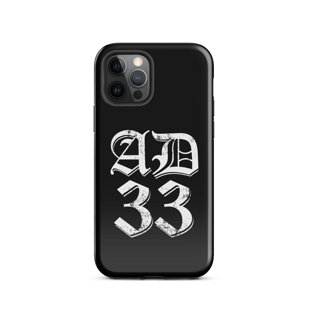 Christian Phone Case AD 33 Old English Black for iPhone® iPhone® Phone Cases Glossy iPhone 12 Pro 