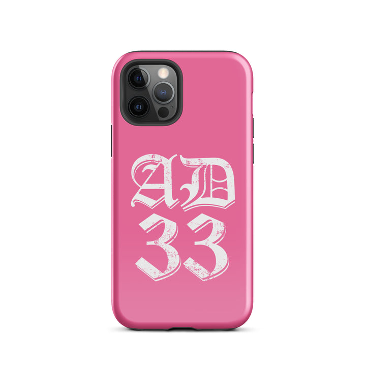 Christian Phone Case AD 33 Old English Pink for iPhone® iPhone® Phone Cases Glossy iPhone 12 Pro 