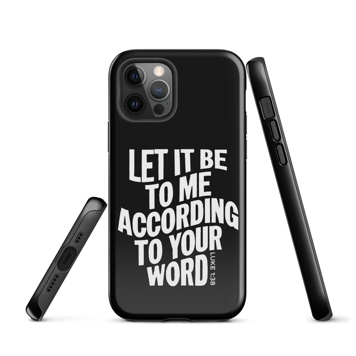 Christian Phone Case According To Your Word Black for iPhone® iPhone® Phone Cases   