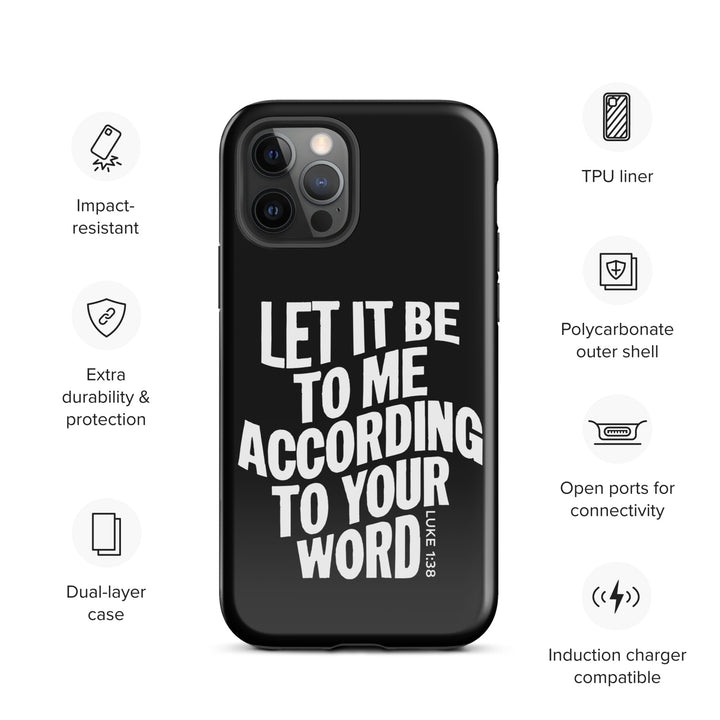 Christian Phone Case According To Your Word Black for iPhone® iPhone® Phone Cases   