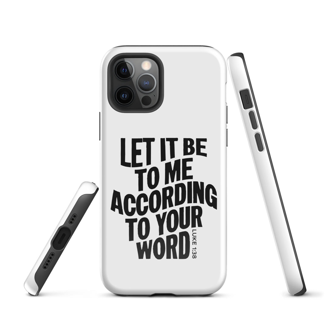 Christian Phone Case According To Your Word White for iPhone® iPhone® Phone Cases   