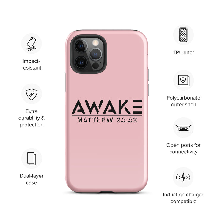 Christian Phone Case Awake Pink for iPhone® iPhone® Phone Cases   