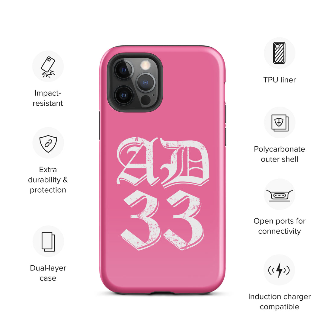 Christian Phone Case AD 33 Old English Pink for iPhone® iPhone® Phone Cases   