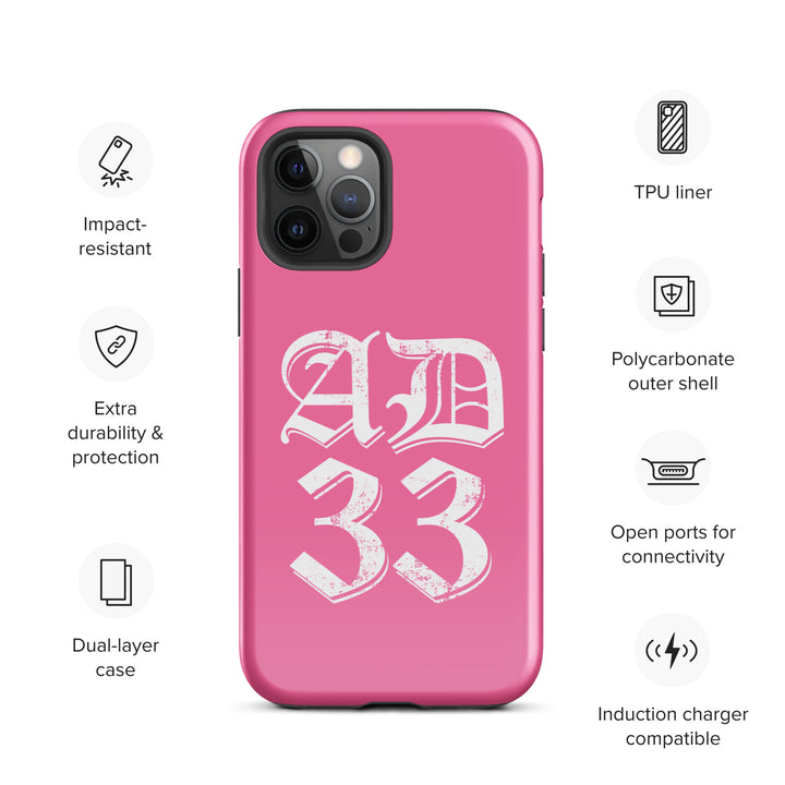 Christian Phone Case AD 33 Old English Pink for iPhone® iPhone® Phone Cases   