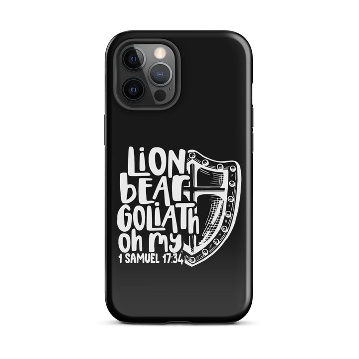 Christian Phone Case Lion Bear Goliath Oh My for iPhone® iPhone® Phone Cases Glossy iPhone 12 Pro Max 