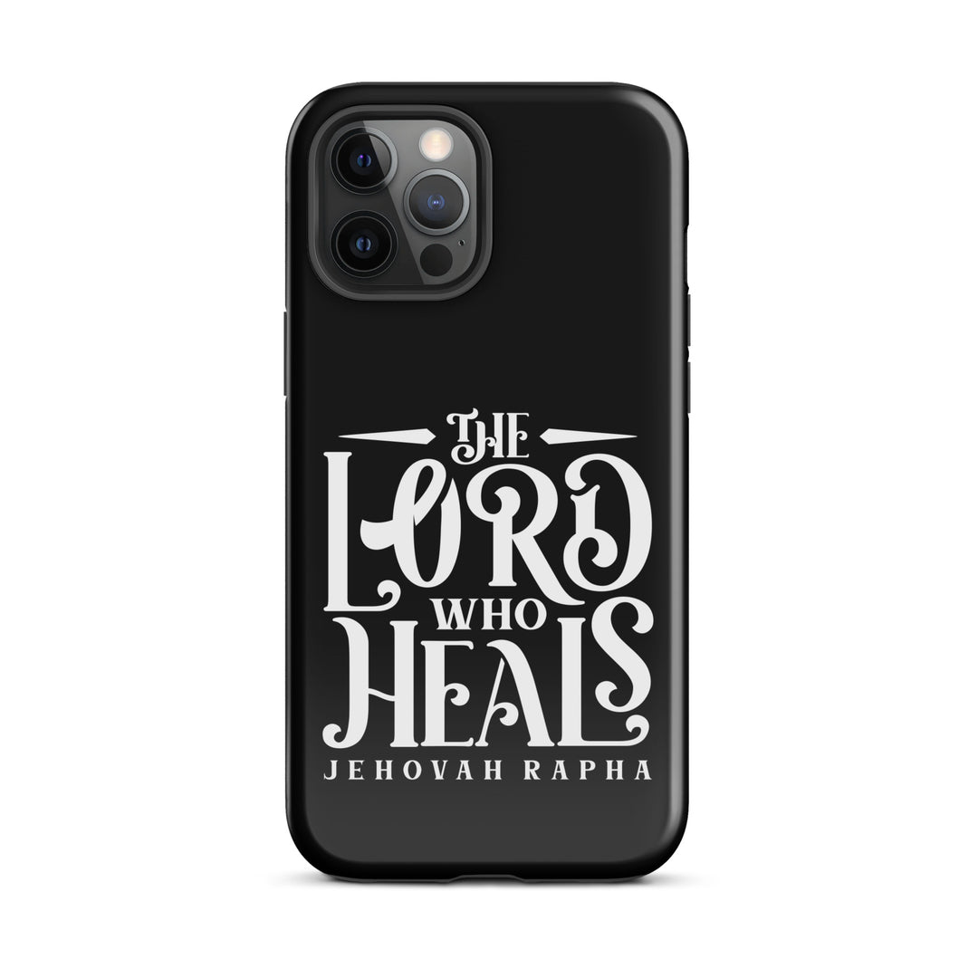 Christian Phone Case The Lord Who Heals Black for iPhone® iPhone® Phone Cases Glossy iPhone 12 Pro Max 