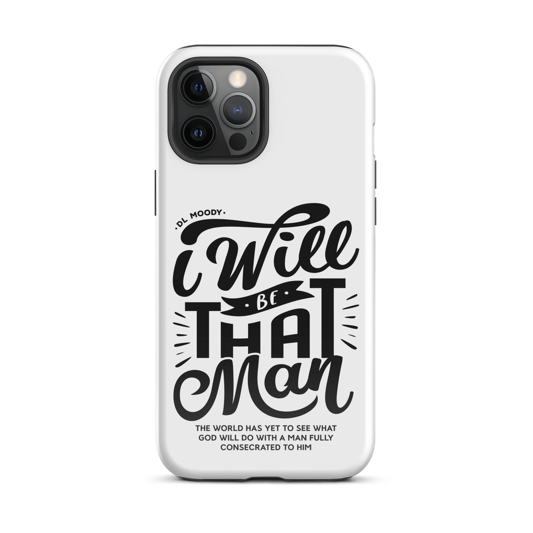 Christian Phone Case I Will Be That Man White for iPhone® iPhone® Phone Cases Glossy iPhone 12 Pro Max 