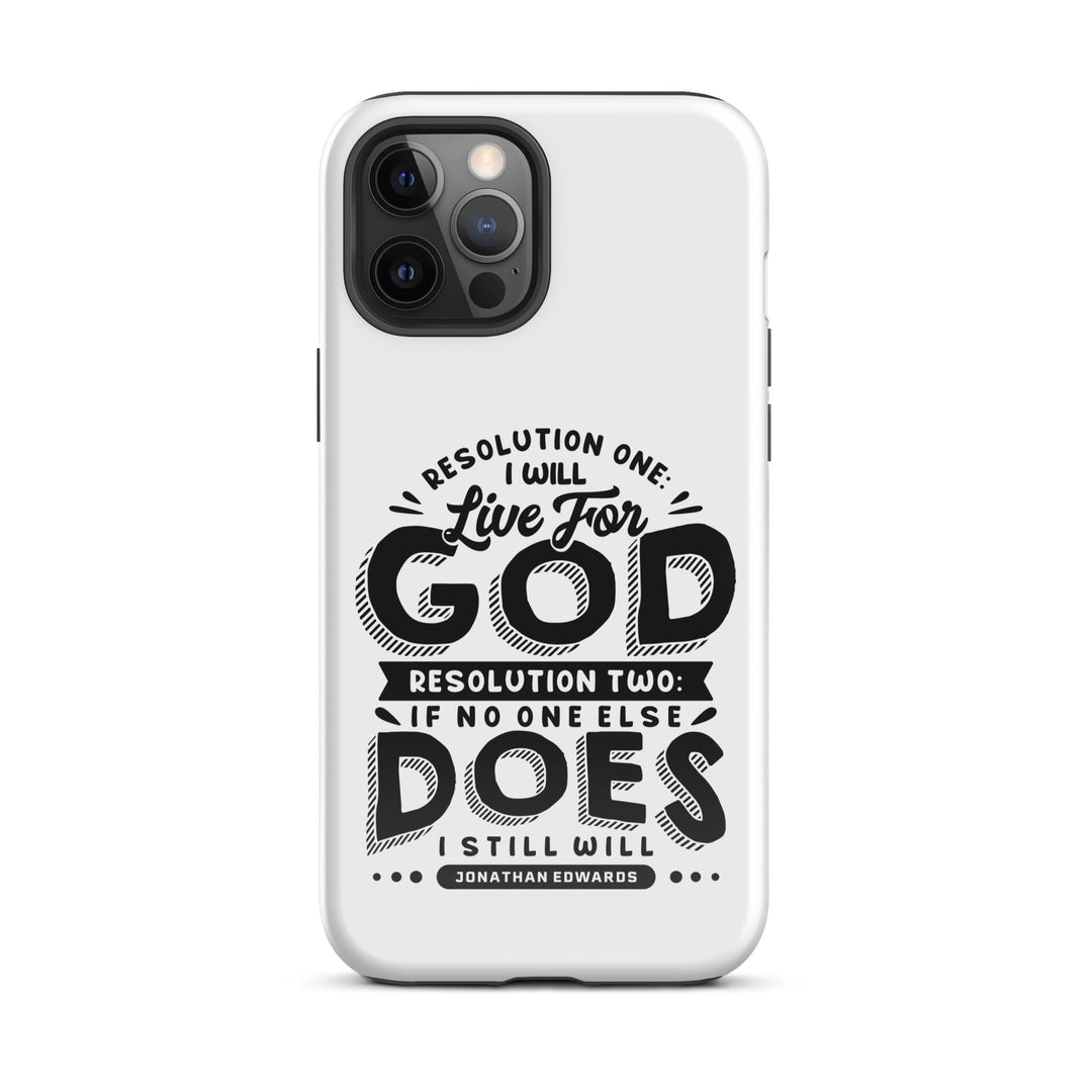 Christian Phone Case Live For God White for iPhone® iPhone® Phone Cases Glossy iPhone 12 Pro Max 