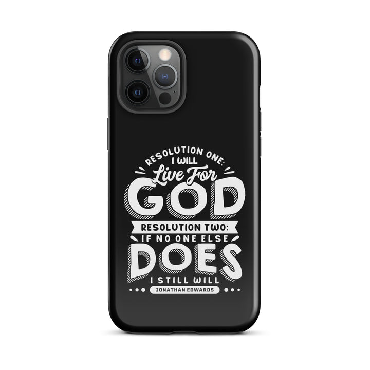 Christian Phone Case Live For God Black for iPhone® iPhone® Phone Cases Glossy iPhone 12 Pro Max 