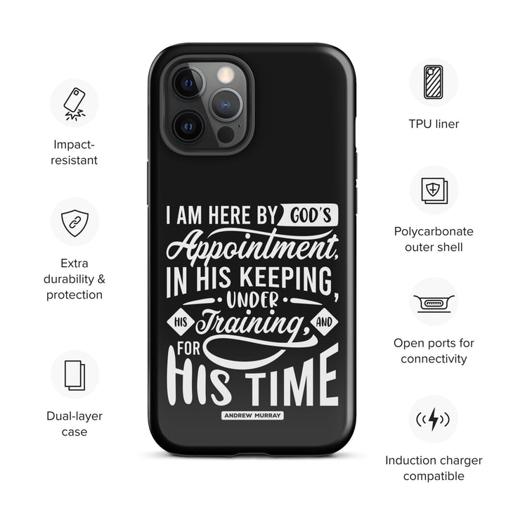 Christian Phone Case His Time Black for iPhone® iPhone® Phone Cases   