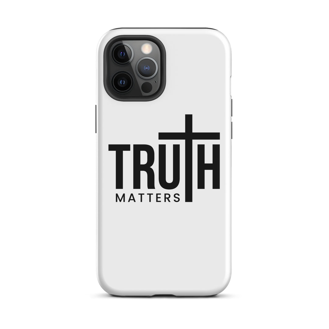 Christian Phone Case Truth Matters White for iPhone® iPhone® Phone Cases Glossy iPhone 12 Pro Max 