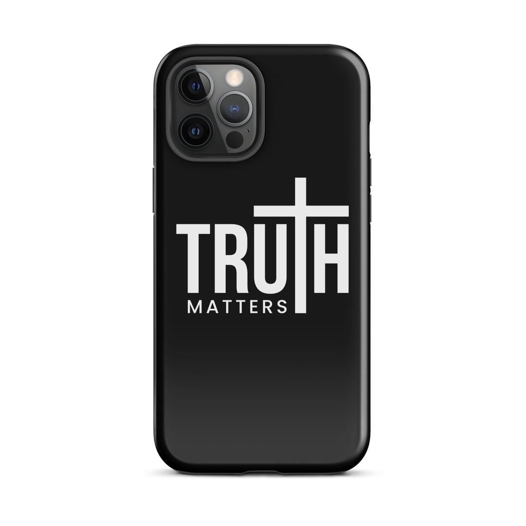 Christian Phone Case Truth Matters Black for iPhone® iPhone® Phone Cases Glossy iPhone 12 Pro Max 